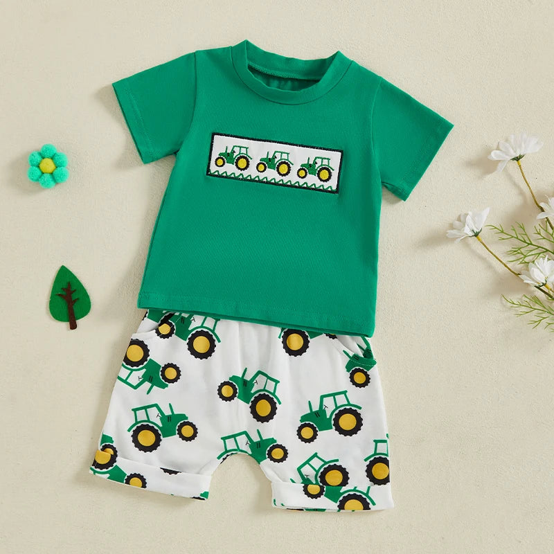 Baby Boy Tractor 2PC Set